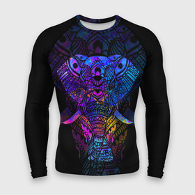 Мужской рашгард 3D с принтом Слон в Курске,  |  | african | animal | big | bright | colorful | drawing | ears | elephant | ethnic | fangs | gr | ornament | pattern | trunk | африканский | большой | графика | животное | клыки | орнамент | разноцветный | рисунок | слон | трафарет | узор | уши | фон | хобот