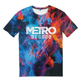 Мужская футболка 3D с принтом Metro Fire в Курске, 100% полиэфир | прямой крой, круглый вырез горловины, длина до линии бедер | exodus | metro | stalker | артем | исход | метро | сталкер | эксодус