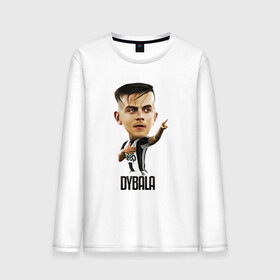 Мужской лонгслив хлопок с принтом Dybala в Курске, 100% хлопок |  | champion | cr7 | cristiano | game | goal | italy | juventus | madrid | real | ronaldo | spain | team | буффон | гол | дибала | золотой мяч | игрок | испания | италия | криштиану | мадрид | португалия | реал | роналду | спорт | тренер | футбол | 