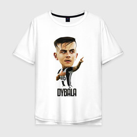 Мужская футболка хлопок Oversize с принтом Dybala в Курске, 100% хлопок | свободный крой, круглый ворот, “спинка” длиннее передней части | champion | cr7 | cristiano | game | goal | italy | juventus | madrid | real | ronaldo | spain | team | буффон | гол | дибала | золотой мяч | игрок | испания | италия | криштиану | мадрид | португалия | реал | роналду | спорт | тренер | футбол | 