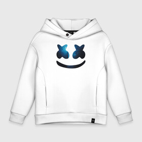 Детское худи Oversize хлопок с принтом Marshmello в Курске, френч-терри — 70% хлопок, 30% полиэстер. Мягкий теплый начес внутри —100% хлопок | боковые карманы, эластичные манжеты и нижняя кромка, капюшон на магнитной кнопке | Тематика изображения на принте: chris comstock | electronic | joytime | marshmallow | marshmello | клубная | маршмелло | маршмеллоу | электронная музыка