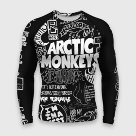 Мужской рашгард 3D с принтом Arctic Monkeys в Курске,  |  | arctic monkeys | алекс тёрнер | арктик манкиз | группы | джейми кук | инди | музыка | мэтт хелдерс | ник омэлли | постпанк | рок