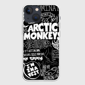 Чехол для iPhone 13 mini с принтом Arctic Monkeys в Курске,  |  | arctic monkeys | алекс тёрнер | арктик манкиз | группы | джейми кук | инди | музыка | мэтт хелдерс | ник омэлли | постпанк | рок