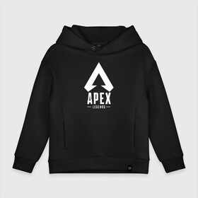 Детское худи Oversize хлопок с принтом APEX LEGENDS в Курске, френч-терри — 70% хлопок, 30% полиэстер. Мягкий теплый начес внутри —100% хлопок | боковые карманы, эластичные манжеты и нижняя кромка, капюшон на магнитной кнопке | Тематика изображения на принте: apex | apex legends | battle | battle royal | titanfall | апекс | апекс легендс | батл рояль | битва | война | королевская битва