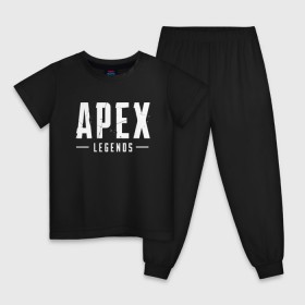 Детская пижама хлопок с принтом APEX LEGENDS (НА СПИНЕ) в Курске, 100% хлопок |  брюки и футболка прямого кроя, без карманов, на брюках мягкая резинка на поясе и по низу штанин
 | Тематика изображения на принте: apex | apex legends | battle | battle royal | titanfall | апекс | апекс легендс | батл рояль | битва | война | королевская битва