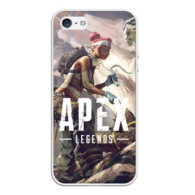 Чехол для iPhone 5/5S матовый с принтом APEX Legends в Курске, Силикон | Область печати: задняя сторона чехла, без боковых панелей | 2 | 2019 | 3 | apex | game | legends | titanfall | игра | титанфолл