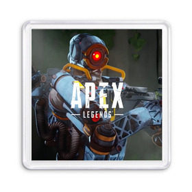 Магнит 55*55 с принтом APEX Legends в Курске, Пластик | Размер: 65*65 мм; Размер печати: 55*55 мм | 2 | 2019 | 3 | apex | game | legends | titanfall | игра | титанфолл