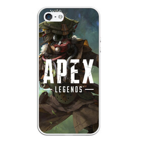 Чехол для iPhone 5/5S матовый с принтом APEX Legends в Курске, Силикон | Область печати: задняя сторона чехла, без боковых панелей | 2 | 2019 | 3 | apex | game | legends | titanfall | игра | титанфолл