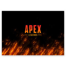 Поздравительная открытка с принтом APEX LEGENDS BATTLE ROYAL в Курске, 100% бумага | плотность бумаги 280 г/м2, матовая, на обратной стороне линовка и место для марки
 | apex | apex legends | battle | battle royal | fire | titanfall | апекс | апекс легендс | батл рояль | битва | война | королевская битва | огонь