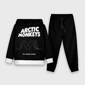 Детский костюм 3D (с толстовкой) с принтом Arctic Monkeys в Курске,  |  | arctic monkeys | алекс тёрнер | арктик манкиз | группы | джейми кук | инди | музыка | мэтт хелдерс | ник омэлли | постпанк | рок