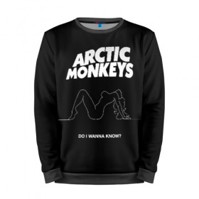 Мужской свитшот 3D с принтом Arctic Monkeys в Курске, 100% полиэстер с мягким внутренним слоем | круглый вырез горловины, мягкая резинка на манжетах и поясе, свободная посадка по фигуре | Тематика изображения на принте: arctic monkeys | алекс тёрнер | арктик манкиз | группы | джейми кук | инди | музыка | мэтт хелдерс | ник омэлли | постпанк | рок