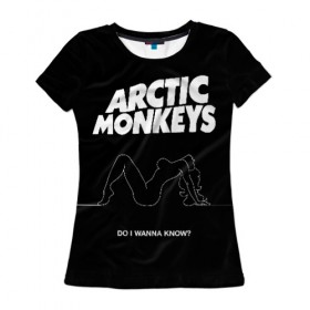 Женская футболка 3D с принтом Arctic Monkeys в Курске, 100% полиэфир ( синтетическое хлопкоподобное полотно) | прямой крой, круглый вырез горловины, длина до линии бедер | arctic monkeys | алекс тёрнер | арктик манкиз | группы | джейми кук | инди | музыка | мэтт хелдерс | ник омэлли | постпанк | рок