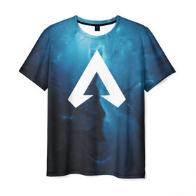 Мужская футболка 3D с принтом Апекс в Курске, 100% полиэфир | прямой крой, круглый вырез горловины, длина до линии бедер | apex | battle royale | legends | titanfall | апекс | легенды
