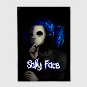 Постер с принтом Sally Face (9) в Курске, 100% бумага
 | бумага, плотность 150 мг. Матовая, но за счет высокого коэффициента гладкости имеет небольшой блеск и дает на свету блики, но в отличии от глянцевой бумаги не покрыта лаком | face | fisher | larry johnson | mask | sally | sally face | sally fisher | демоны | духи | маска | призраки | салли | салли фейс | салли фишер | фейс