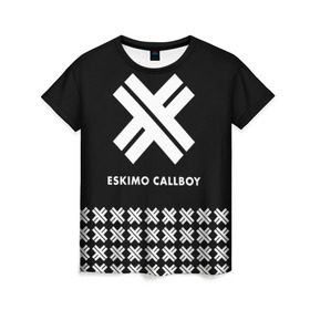 Женская футболка 3D с принтом Eskimo Callboy в Курске, 100% полиэфир ( синтетическое хлопкоподобное полотно) | прямой крой, круглый вырез горловины, длина до линии бедер | bury me in vegas | crystals | danskimo | eskimo callboy | sushi | the scene | we are the mess | группы | метал | музыка | рок | эскимо колбой