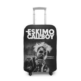 Чехол для чемодана 3D с принтом Eskimo Callboy в Курске, 86% полиэфир, 14% спандекс | двустороннее нанесение принта, прорези для ручек и колес | bury me in vegas | crystals | danskimo | eskimo callboy | sushi | the scene | we are the mess | группы | метал | музыка | рок | эскимо колбой