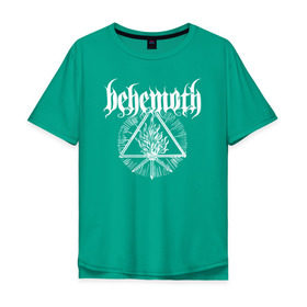 Мужская футболка хлопок Oversize с принтом Behemoth в Курске, 100% хлопок | свободный крой, круглый ворот, “спинка” длиннее передней части | behemoth | black metal | death metal | inferno | nergal | orion | seth | блэк метал | группы | дэт метал | метал | музыка | рок
