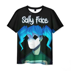 Мужская футболка 3D с принтом Sally Face (11) в Курске, 100% полиэфир | прямой крой, круглый вырез горловины, длина до линии бедер | face | fisher | larry johnson | mask | sally | sally face | sally fisher | демоны | духи | маска | призраки | салли | салли фейс | салли фишер | фейс