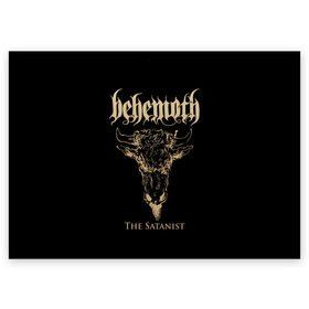 Поздравительная открытка с принтом Behemoth в Курске, 100% бумага | плотность бумаги 280 г/м2, матовая, на обратной стороне линовка и место для марки
 | Тематика изображения на принте: behemoth | black metal | death metal | inferno | nergal | orion | seth | блэк метал | группы | дэт метал | метал | музыка | рок