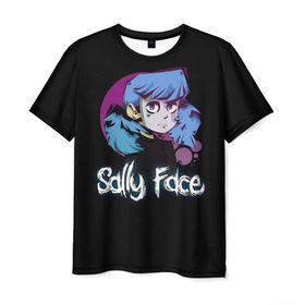 Мужская футболка 3D с принтом Sally Face (15) в Курске, 100% полиэфир | прямой крой, круглый вырез горловины, длина до линии бедер | face | fisher | larry johnson | mask | sally | sally face | sally fisher | демоны | духи | маска | призраки | салли | салли фейс | салли фишер | фейс