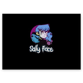 Поздравительная открытка с принтом Sally Face (15) в Курске, 100% бумага | плотность бумаги 280 г/м2, матовая, на обратной стороне линовка и место для марки
 | face | fisher | larry johnson | mask | sally | sally face | sally fisher | демоны | духи | маска | призраки | салли | салли фейс | салли фишер | фейс