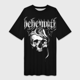 Платье-футболка 3D с принтом Behemoth в Курске,  |  | Тематика изображения на принте: behemoth | black metal | death metal | inferno | nergal | orion | seth | блэк метал | группы | дэт метал | метал | музыка | рок