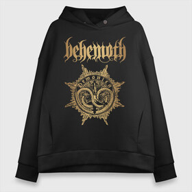 Женское худи Oversize хлопок с принтом Behemoth в Курске, френч-терри — 70% хлопок, 30% полиэстер. Мягкий теплый начес внутри —100% хлопок | боковые карманы, эластичные манжеты и нижняя кромка, капюшон на магнитной кнопке | Тематика изображения на принте: behemoth | black metal | death metal | inferno | nergal | orion | seth | блэк метал | группы | дэт метал | метал | музыка | рок