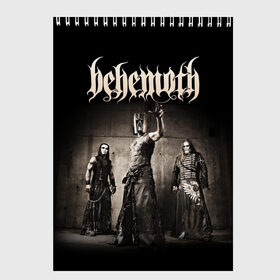 Скетчбук с принтом Behemoth в Курске, 100% бумага
 | 48 листов, плотность листов — 100 г/м2, плотность картонной обложки — 250 г/м2. Листы скреплены сверху удобной пружинной спиралью | behemoth | black metal | death metal | inferno | nergal | orion | seth | блэк метал | группы | дэт метал | метал | музыка | рок