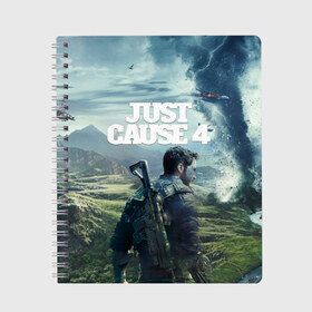 Тетрадь с принтом Just Cause 4 в Курске, 100% бумага | 48 листов, плотность листов — 60 г/м2, плотность картонной обложки — 250 г/м2. Листы скреплены сбоку удобной пружинной спиралью. Уголки страниц и обложки скругленные. Цвет линий — светло-серый
 | 2019 | fight | jc4 | just cause | mix fight | shot | автомат | агент | битва | боевик | бой | взрыв | выстрел | джаст каус | драка | игра | игровая | компьютерная | миссия | оружие | симулятор | спецназ | турнир | экшен