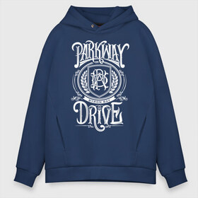 Мужское худи Oversize хлопок с принтом Parkway Drive в Курске, френч-терри — 70% хлопок, 30% полиэстер. Мягкий теплый начес внутри —100% хлопок | боковые карманы, эластичные манжеты и нижняя кромка, капюшон на магнитной кнопке | Тематика изображения на принте: atlas | ire | parkway drive | pd | группы | метал | музыка | рок | хеви метал