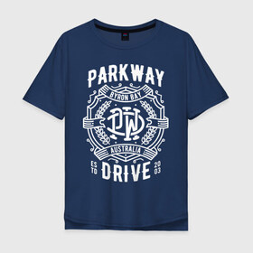 Мужская футболка хлопок Oversize с принтом Parkway Drive в Курске, 100% хлопок | свободный крой, круглый ворот, “спинка” длиннее передней части | Тематика изображения на принте: 