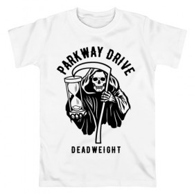 Мужская футболка хлопок с принтом Parkway Drive в Курске, 100% хлопок | прямой крой, круглый вырез горловины, длина до линии бедер, слегка спущенное плечо. | Тематика изображения на принте: 