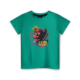 Детская футболка хлопок с принтом Five Nights at Freddy`s в Курске, 100% хлопок | круглый вырез горловины, полуприлегающий силуэт, длина до линии бедер | Тематика изображения на принте: 