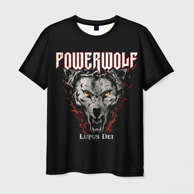 Мужская футболка 3D с принтом Powerwolf в Курске, 100% полиэфир | прямой крой, круглый вырез горловины, длина до линии бедер | heavy metal | metal | powerwolf | группы | метал | музыка | пауэр метал | рок | хеви метал