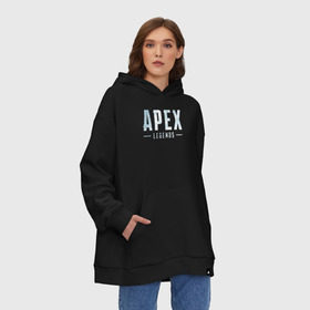 Худи SuperOversize хлопок с принтом Snow Apex в Курске, 70% хлопок, 30% полиэстер, мягкий начес внутри | карман-кенгуру, эластичная резинка на манжетах и по нижней кромке, двухслойный капюшон
 | apex | battle royale | legends | titanfall | апекс | легенды | тайтанфол | титанфол