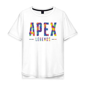 Мужская футболка хлопок Oversize с принтом Acid Legends в Курске, 100% хлопок | свободный крой, круглый ворот, “спинка” длиннее передней части | apex | battle royale | legends | titanfall | апекс | легенды | тайтанфол | титанфол