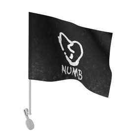 Флаг для автомобиля с принтом XXXtentacion (Numb) в Курске, 100% полиэстер | Размер: 30*21 см | bad | logo | numb | people | sad | tentacion | xxx | xxxtentacion | тентасион