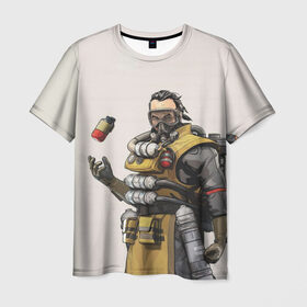Мужская футболка 3D с принтом Apex Legends в Курске, 100% полиэфир | прямой крой, круглый вырез горловины, длина до линии бедер | apex | battle royale | legends | titanfall | апекс | легенды | тайтанфол | титанфол