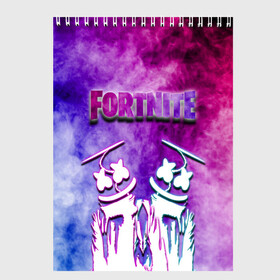 Скетчбук с принтом FORTNITE & MARSHMELLO (COLOR) в Курске, 100% бумага
 | 48 листов, плотность листов — 100 г/м2, плотность картонной обложки — 250 г/м2. Листы скреплены сверху удобной пружинной спиралью | color | fortnite | fortnite 2 | fortnite x | geometry | marshmello | ninja | streamer | texture | абстракция | геометрия | дизайн | дым | игра | красочный дым | маршмелло | ниндзя | радуга | силуэт | стиль | текстура | улыбка | 