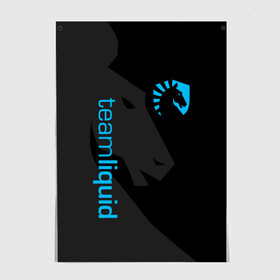 Постер с принтом TEAM LIQUID | ТИМ ЛИКВИД в Курске, 100% бумага
 | бумага, плотность 150 мг. Матовая, но за счет высокого коэффициента гладкости имеет небольшой блеск и дает на свету блики, но в отличии от глянцевой бумаги не покрыта лаком | 2019 | blue | cybersport | esport | liquid | logo | pro league | team | team liquid | киберспорт | логотип | тим ликвид | фирменные цвета