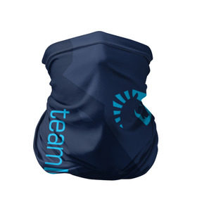Бандана-труба 3D с принтом TEAM LIQUID в Курске, 100% полиэстер, ткань с особыми свойствами — Activecool | плотность 150‒180 г/м2; хорошо тянется, но сохраняет форму | Тематика изображения на принте: 2019 | blue | cybersport | esport | liquid | logo | pro league | team | team liquid | киберспорт | логотип | тим ликвид | фирменные цвета