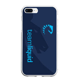 Чехол для iPhone 7Plus/8 Plus матовый с принтом TEAM LIQUID в Курске, Силикон | Область печати: задняя сторона чехла, без боковых панелей | 2019 | blue | cybersport | esport | liquid | logo | pro league | team | team liquid | киберспорт | логотип | тим ликвид | фирменные цвета