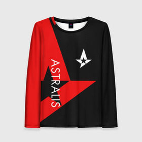 Женский лонгслив 3D с принтом ASTRALIS в Курске, 100% полиэстер | длинные рукава, круглый вырез горловины, полуприлегающий силуэт | action | astralis | awp | counter strike | cs go | cs go global offensive | cybersport | faze clan | game | gamer | hyper beast | shooter | skin | team liquid | киберспорт | оружие | скины