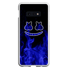 Чехол для Samsung S10E с принтом Marshmello Fire в Курске, Силикон | Область печати: задняя сторона чехла, без боковых панелей | christopher comstock | dj | fire | marshmello | music | диджей | искры | клубная музыка | клубняк | крис комсток | логотип | маршмэллоу | музыка | огонь | пламя