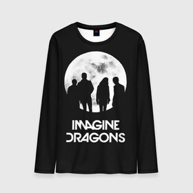 Мужской лонгслив 3D с принтом Imagine Dragons в Курске, 100% полиэстер | длинные рукава, круглый вырез горловины, полуприлегающий силуэт | believer | evolve | imagine dragons | night visions | radioactive | rock | группы | имейджин драгонс | инди | музыка | рок