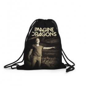 Рюкзак-мешок 3D с принтом Imagine Dragons в Курске, 100% полиэстер | плотность ткани — 200 г/м2, размер — 35 х 45 см; лямки — толстые шнурки, застежка на шнуровке, без карманов и подкладки | 