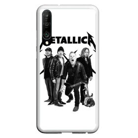 Чехол для Honor P30 с принтом Metallica в Курске, Силикон | Область печати: задняя сторона чехла, без боковых панелей | heavy metal | metal | metallica | группы | метал | металлика | музыка | рок | трэш метал | хєви метал