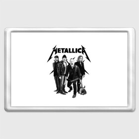 Магнит 45*70 с принтом Metallica в Курске, Пластик | Размер: 78*52 мм; Размер печати: 70*45 | heavy metal | metal | metallica | группы | метал | металлика | музыка | рок | трэш метал | хєви метал