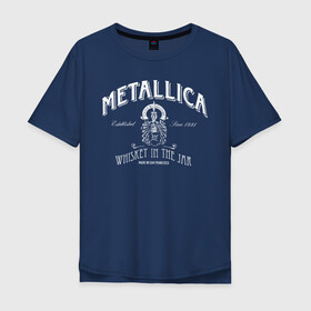 Мужская футболка хлопок Oversize с принтом Metallica в Курске, 100% хлопок | свободный крой, круглый ворот, “спинка” длиннее передней части | heavy metal | metal | metallica | группы | метал | металлика | музыка | рок | трэш метал | хєви метал