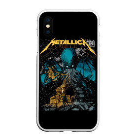 Чехол для iPhone XS Max матовый с принтом Metallica в Курске, Силикон | Область печати: задняя сторона чехла, без боковых панелей | heavy metal | metal | metallica | группы | метал | металлика | музыка | рок | трэш метал | хєви метал